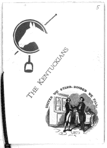 Cover page of the 1904 Certificate of Incorporation of The Kentuckians